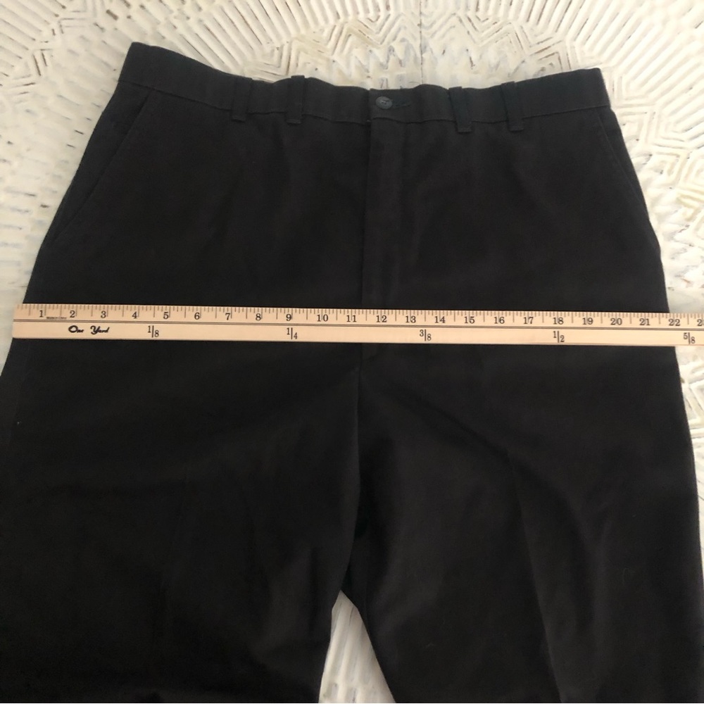 Haggar Casuals Black Plants 38 X 32 No Iron Cotton Pants - Picture 8 of 9